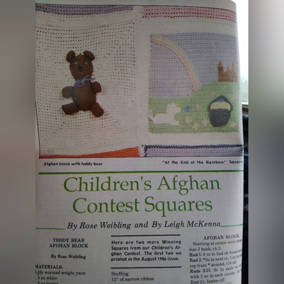 Vintage Crochet World Magazine February 1987 - Picture 4 of 5